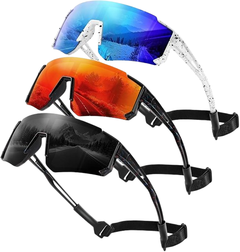 Polarized Kids Eyewear Set - Sports Shades for Ages 3-12 with UV Shield